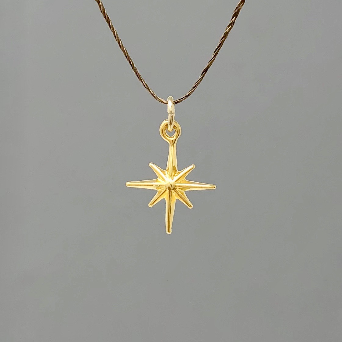 North Star Silk String Necklace - Jennifer Shon Jewelry