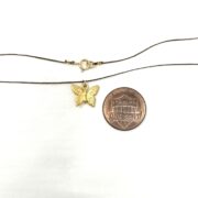 butterfly string neck coin