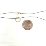 small circle string neck coin