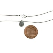 aquamarine stone string neck COIN