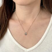aquamarine stone string neck MODEL